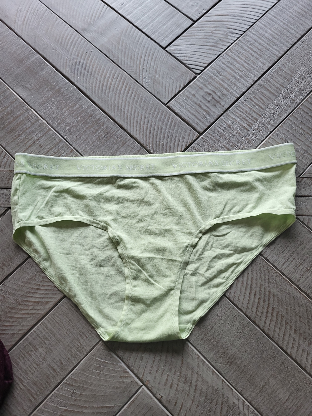 Victoria's Secret Light Green Cotton Hipster Panty